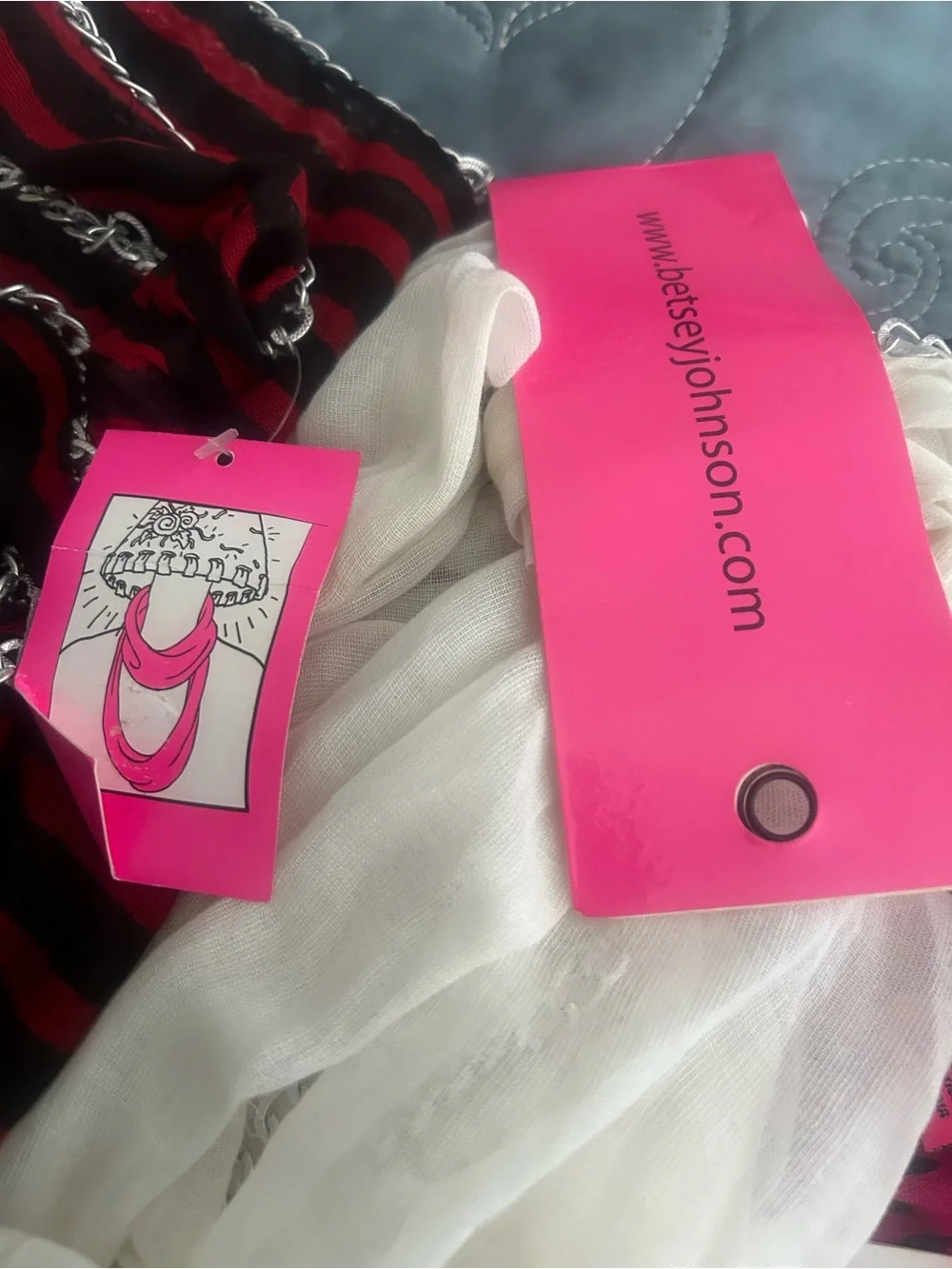 Set of 8 Betsey Johnson NWT SCARVES